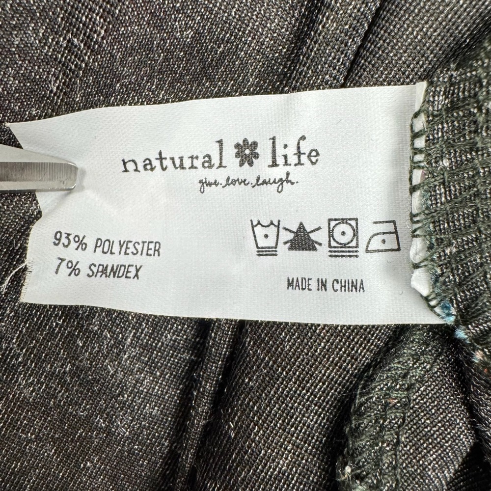 Natural Life Dress Womens L Velvet Floral Empire Waist Fairy Grunge Boho Artsy - Picture 6 of 10